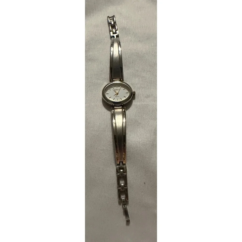 Rumours‎ Quartz Women's Silver Tone Oval Dial Dress Watch Japan Movt 44305